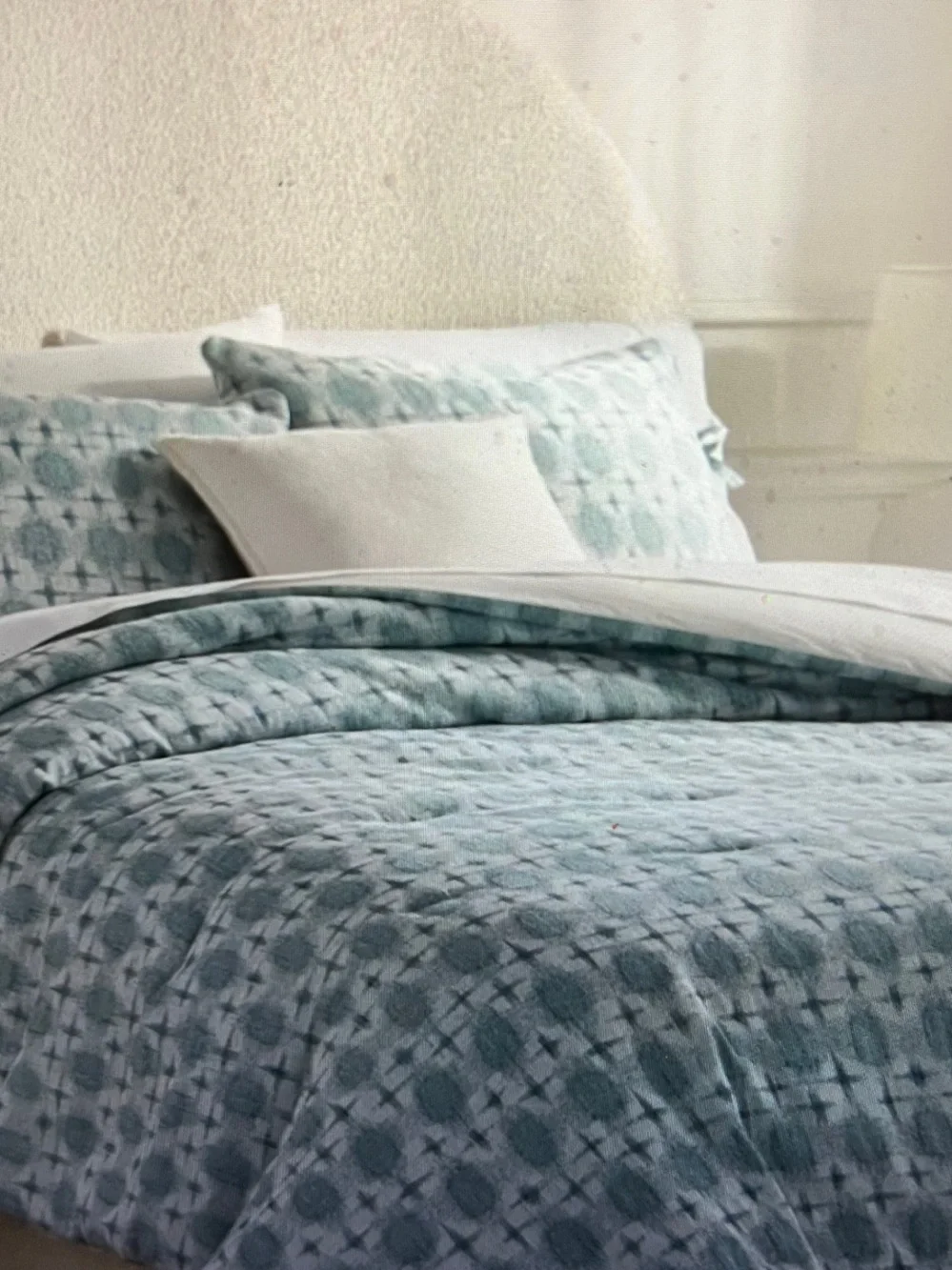 Threshold Blue and White Geometric Duvet Cover